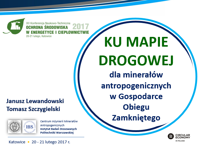 Baner konferencji naukowo-technicznej na temat ochrony środowiska w energetyce i ciepłownictwie z napisem "KU MAPIE DROGOW...